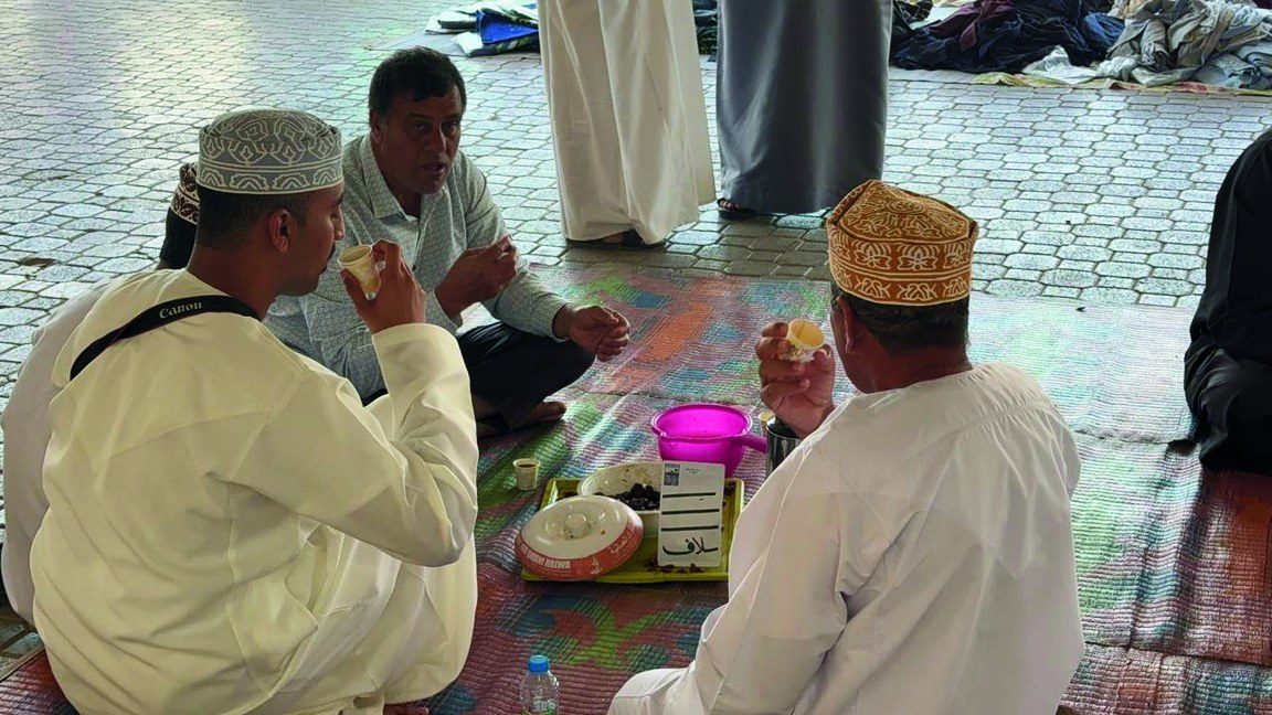 Coffee, shared, in Muscat